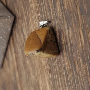 natural jasper stone earthy necklace pendant